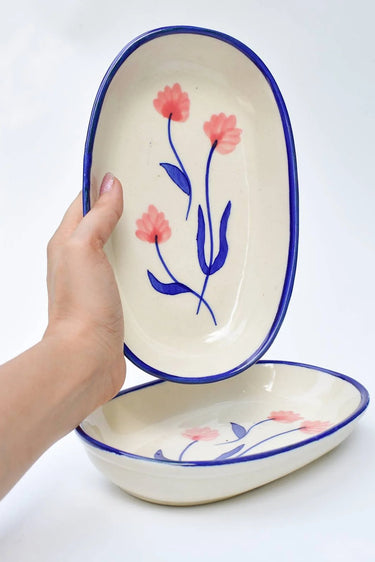 Camellia Oval Bowl